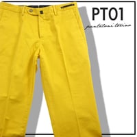 PT01 ／ ピーティーゼロウーノ　SLIM FIT コットン パンツ ルーマニア製 イエロー ｜ オールシーズン　（No.272210）