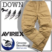 AVIREX × CRESCENT DOWN WORKS ／ アヴィレックス × クレセントダウンワークス　ダウンパンツ アメリカ製 コヨーテ ｜ 秋冬　（No.350450）