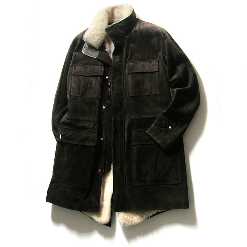 イタリア製　ブリオーニ　ベルテッド　裏総柄　デザインコート　ブラウン　４４ イタリア製 ブリオーニ ベルテッド 裏総柄 デザインコート