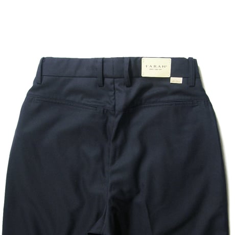 FARAH × JOURNAL STANDARD ／ ファーラー × ジャーナルスタンダード　ツータック ワイド テーパード パンツ トラウザーズ ネイビー ｜ オールシーズン　（No.370508）