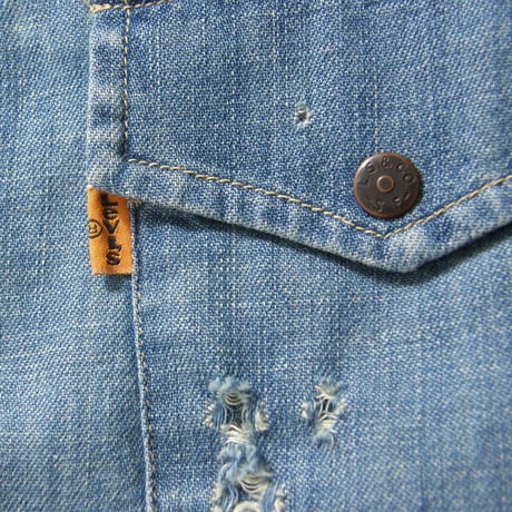 Levi's ／ リーバイス　オレンジタブ デニムシャツ ウエスタンシャツ 長袖シャツ 70s Light Weight Den Female ｜ オールシーズン　（No.300482）