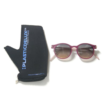 PLASTICDELUX × CARL ZEISS VISION CR39 ／ プラスティックデラックス × カールツァイス　紫外線99.9％カット サングラス パープル ピンク