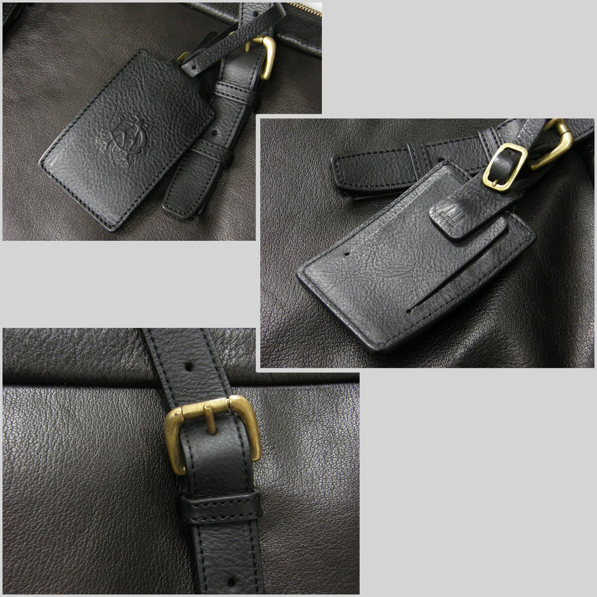 dunhill ／ ダンヒル 水牛レザー ブリーフケース ビジネスバッグ 出張
