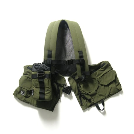 241 / トゥーフォーワン　難燃 CORDURA ツールバッグ ベスト コーデュラ TWO FOR ONE AREA241 エリア241 TOOL BAG カーキ アウトドア フィッシング 釣り