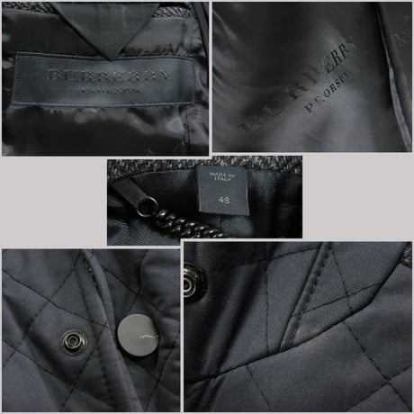 BURBERRY PRORSUM ／ バーバリープローサム　ツイード ヘリンボーン ジャケット イタリア製 キルティング ウール バーバリー ｜ 秋冬　（No.253582）
