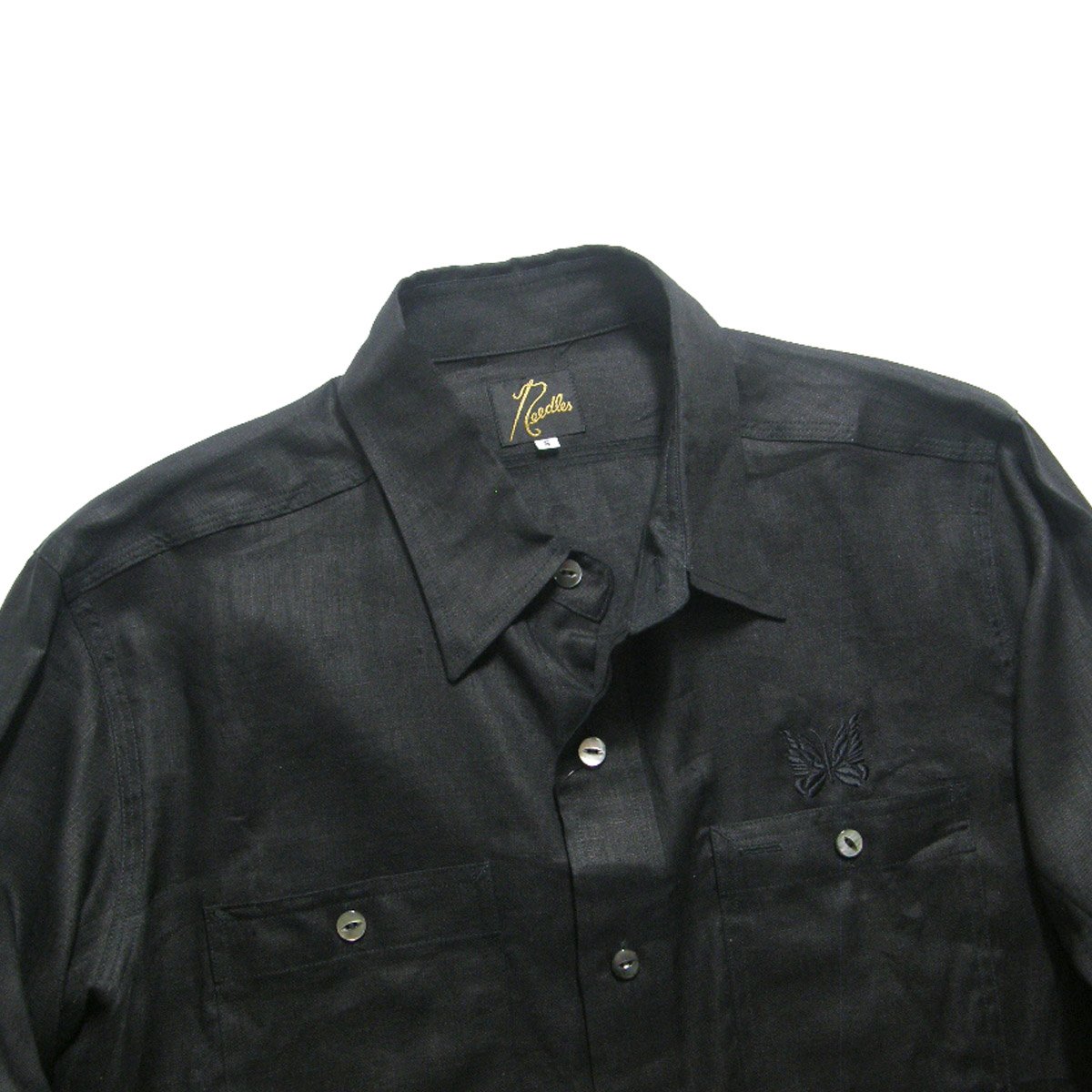 NEEDLES ／ ニードルズ リネン ワークシャツ 日本製 長袖シャツ