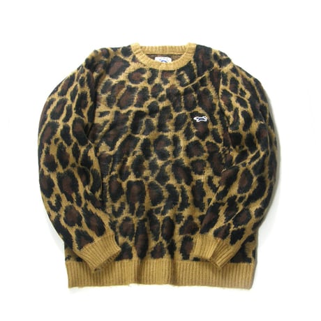THE FOX COLLECTION by PENNEY'S ／ ザフォックス コレクション バイ ペニーズ　レオパード シャギー ニット クルーネック セーター PENNEYS ｜ 秋冬
