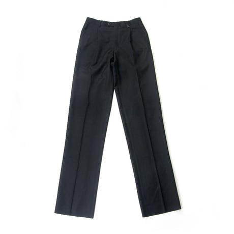 LANVIN COLLECTION ／ ランバン コレクション　ウール サキソニー トラウザーズ 日本製 スラックスパンツ ブラック ｜ 秋冬　（No.280169）