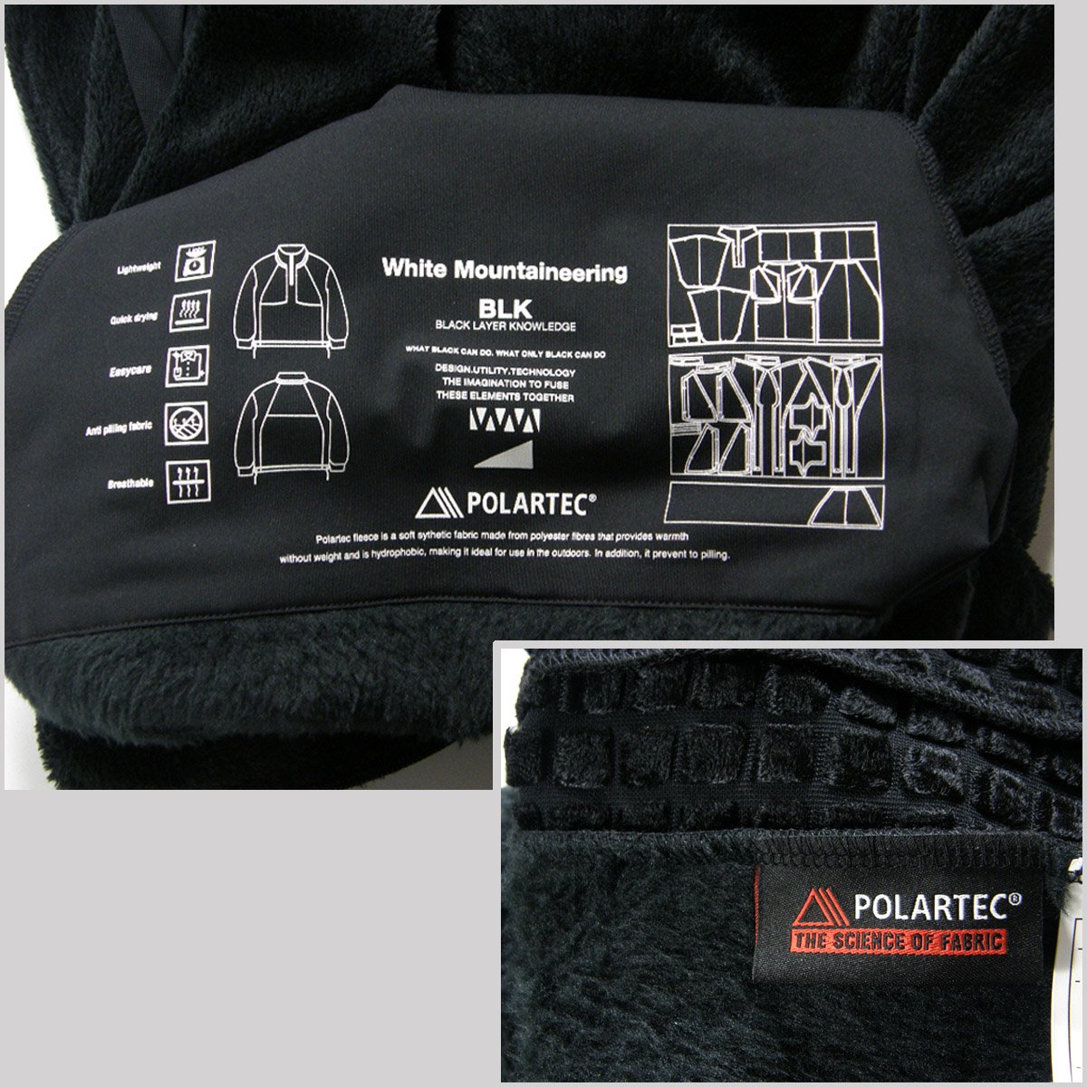 77000円 ヒムカシコート ポーラテック ホワイトアイボリー White Mountaineering × POLARTEC × Octa / ホワイトマウ