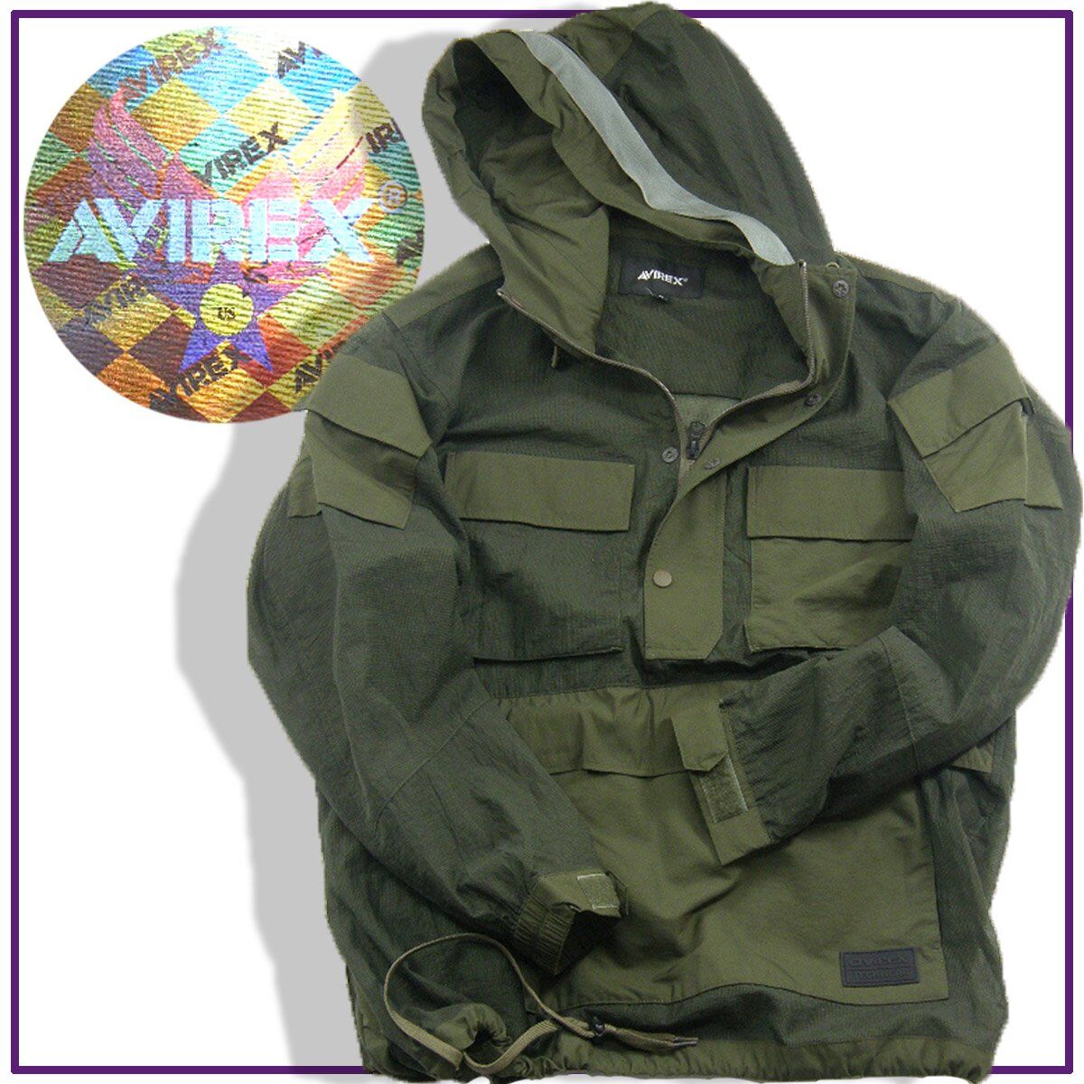 AVIREX（アヴィレックス）　アノラックパーカー AVIREX / アヴィレックス 防蚊効果 アノラック パーカー 着る