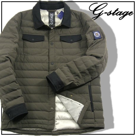 【新品】G-STAGE ダークグリーン フード付きダウンジャケットS gstage | STORES