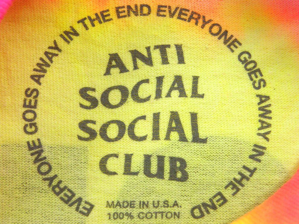 ANTI SOCIAL SOCIAL CLUB / アンチソーシャルソーシャルクラブ　タイダイ Tシャツ USA製 ピンク ASSC アメリカ製  アンチ ソーシャル ソーシャル クラブ