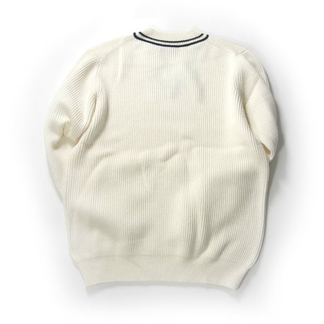 TOMORROWLAND TRICOT ／ トゥモローランド トリコ　エクストラファインメリノウール チルデンニット Vネック ニット セーター ｜ 春 秋冬　（No.360102）