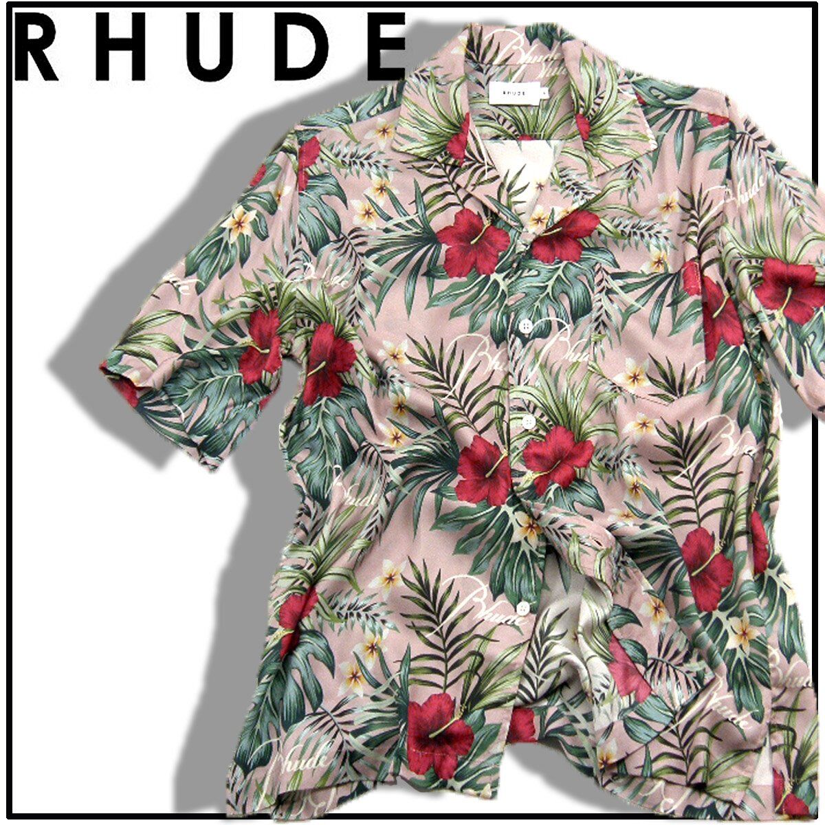 RHUDE / ルード ボタニカル アロハシャツ アメリカ製 半袖シャツ 