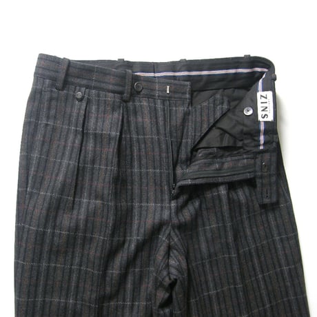 BERNARD ZINS × EDIFICE ／ ベルナールザンス × エディフィス　BELLECHASSE トラウザーズ スラックスパンツ グレー ｜ 秋冬　（No.360614）