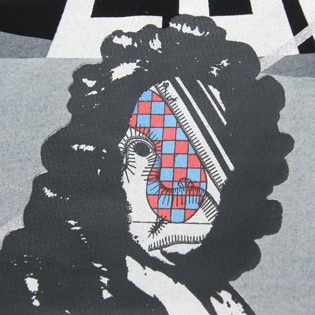FLOG GOLF CLUB × Hedonizm × EDIFICE GOLF ／ フロッグゴルフクラブ × ヘドニズム　モックネック Tシャツ 日本製 アート ブラック ｜ オールシーズン