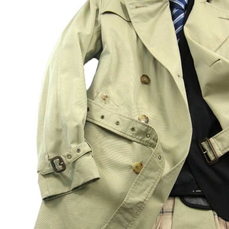 C468 GRENFELL グレンフェル 英国製 BEGG製 トレンチ コート ビンテージ】イングランド製【GRENFELL】【グレンフェル