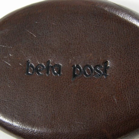 beta post ／ ベータポスト　レザー コインケース 牛革 山羊革 Molded Leather Coin Case ｜ オールシーズン　（No.370979）