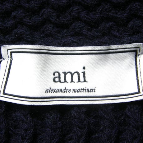 Ami Alexandre Mattiussi ／ アミ アレクサンドル マテュッシ　ショールカラー ニットカーディガン Ami Paris アミパリス ｜ 秋冬　（No.301529）