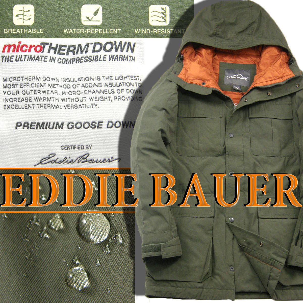 Eddie Bauer / エディーバウアー MicroTherm グースダウン Eddie Bauer / エディーバウアー MicroTherm グースダウン