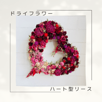 ドライフラワークレッセントリース | Felicia-fleur STORE