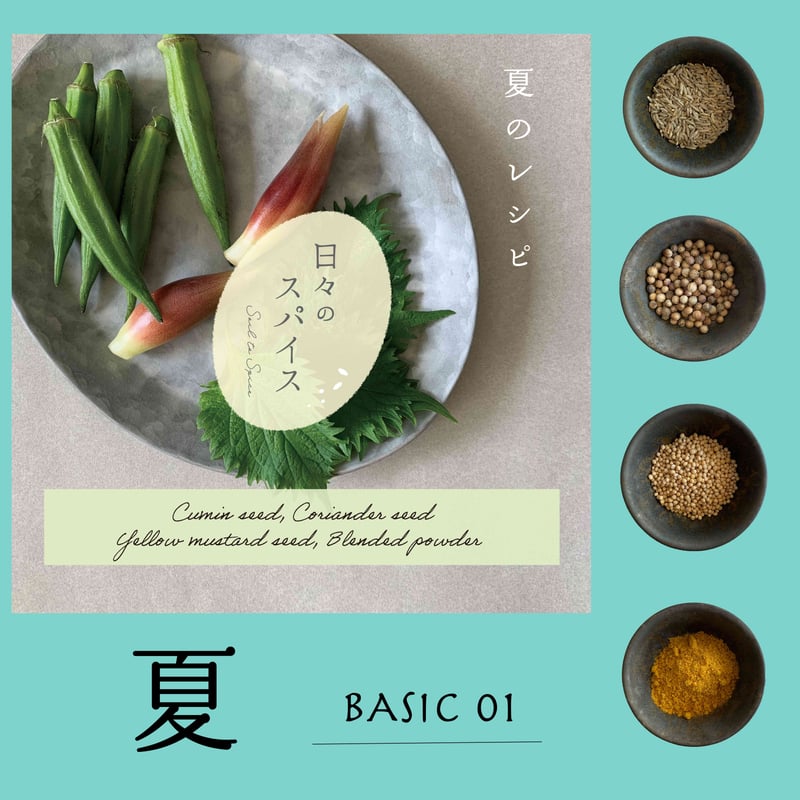 スパイス 一式 レターパックで1個発送】スパイスBOXセット BASIC 01 夏 | 日々の