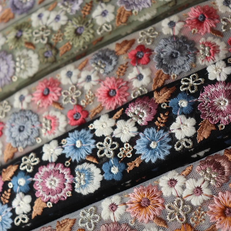 インド刺繍リボン 半ロール販売 | インド刺繍リボン arinco ribbon