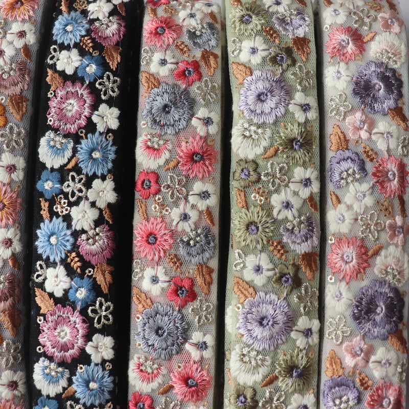インド刺繍リボン 半ロール販売 | インド刺繍リボン arinco ribbon