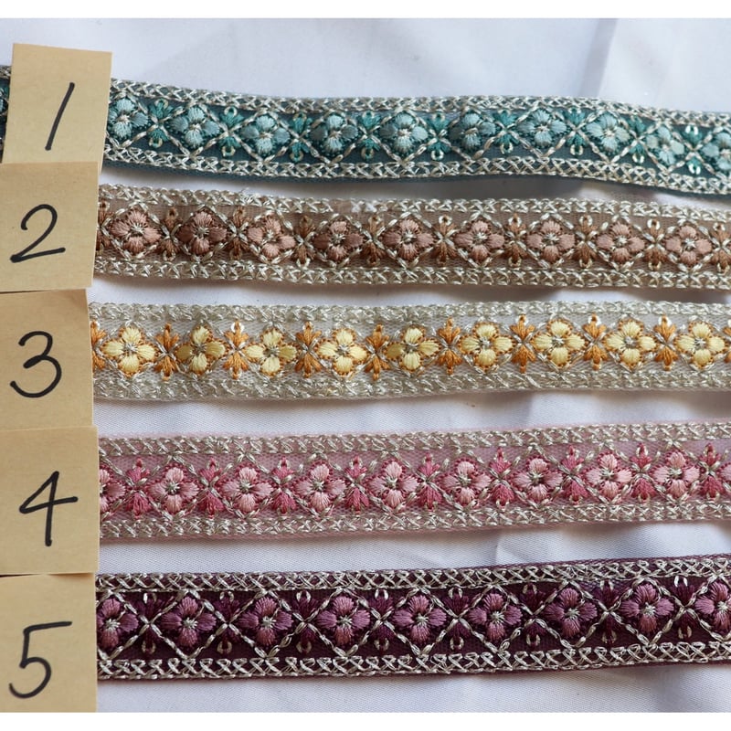 インド刺繍リボン 1ロール販売 | インド刺繍リボン arinco ribbon