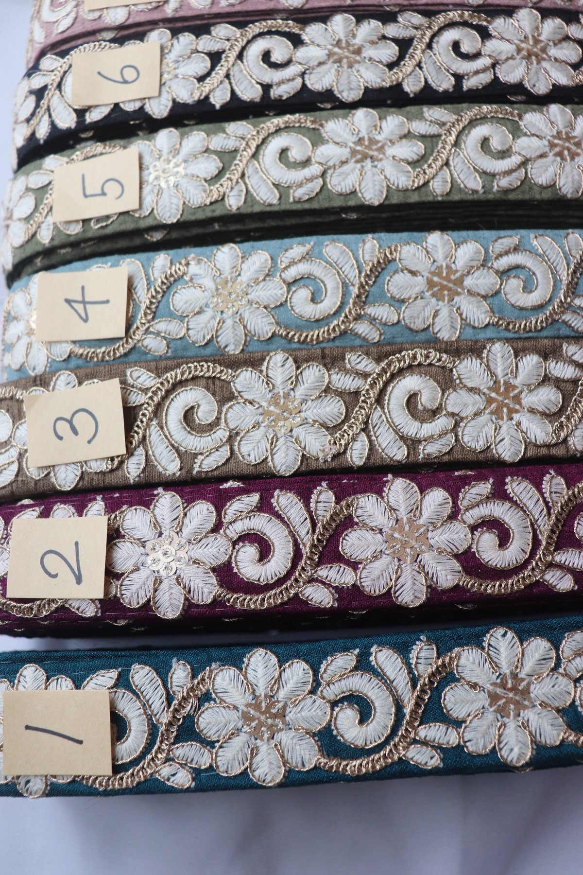 インド刺繍リボン 半ロール販売 | インド刺繍リボン arinco ribbon