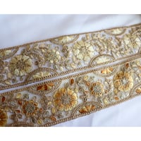 インド刺繍リボン 2m カット済み
