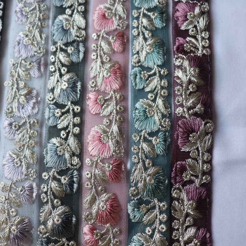 インド刺繍リボン　ロール販売　⑨ ロール販売＊ | インド刺繍リボン専門店Rino Ribbon