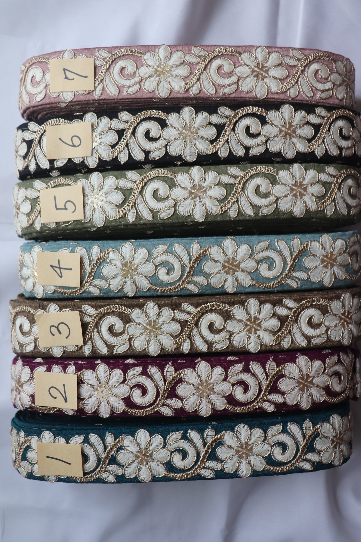 インド刺繍リボン 半ロール販売 | インド刺繍リボン arinco ribbon