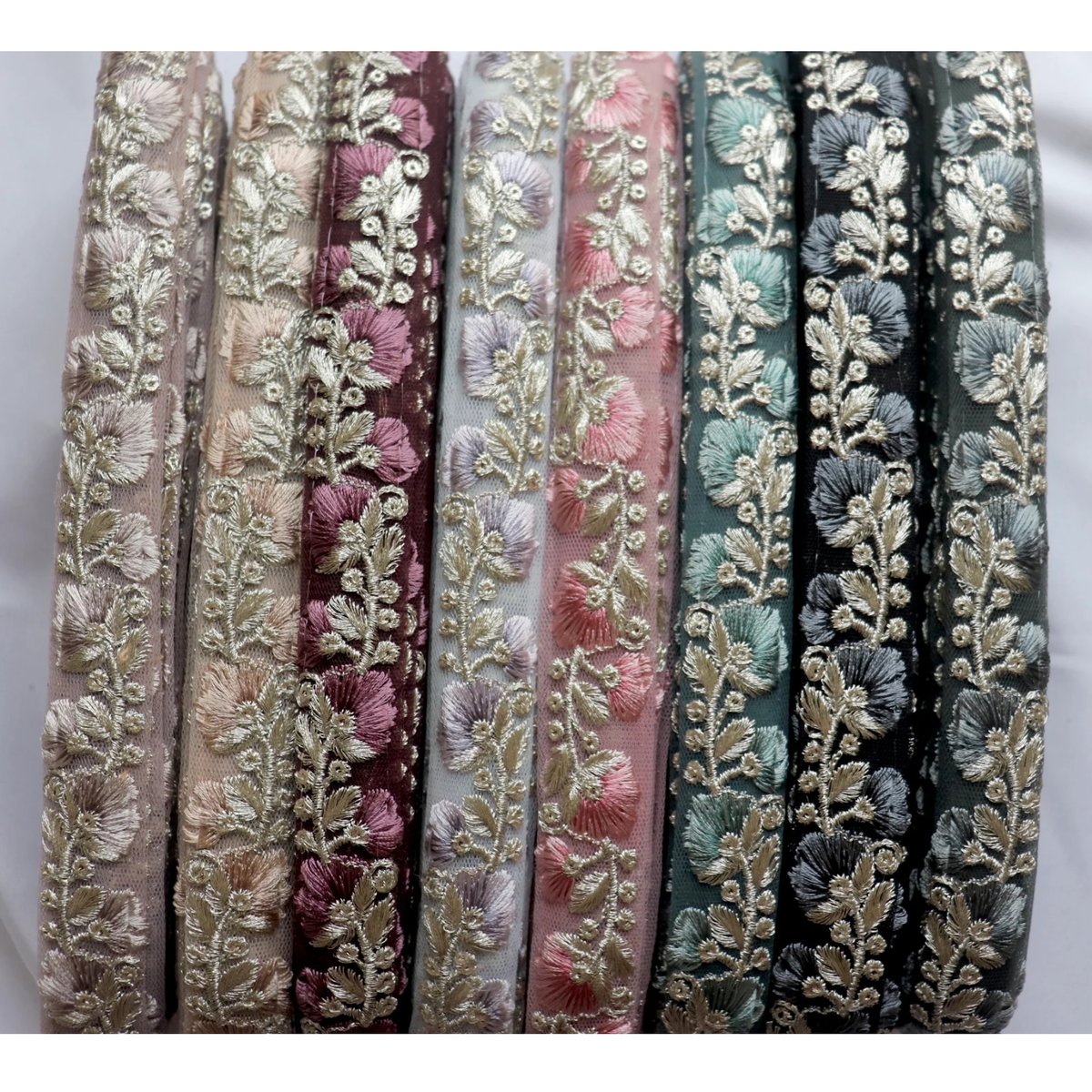 インド刺繍リボン 半ロール 1ロール | インド刺繍リボン arinco ribbon
