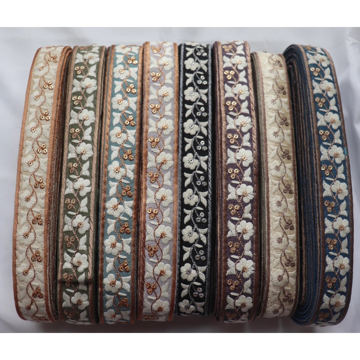 インド刺繍リボン 半ロール 1ロール販売 | インド刺繍リボン arinco ribbon