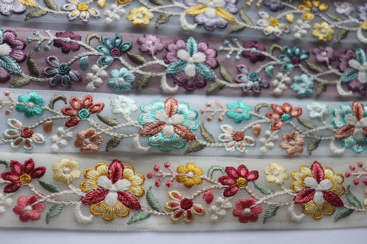 インド刺繍リボン 1ロール＆半ロール販売 | インド刺繍リボン arinco