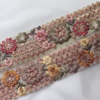 【再販】インド刺繍リボン　半ロール