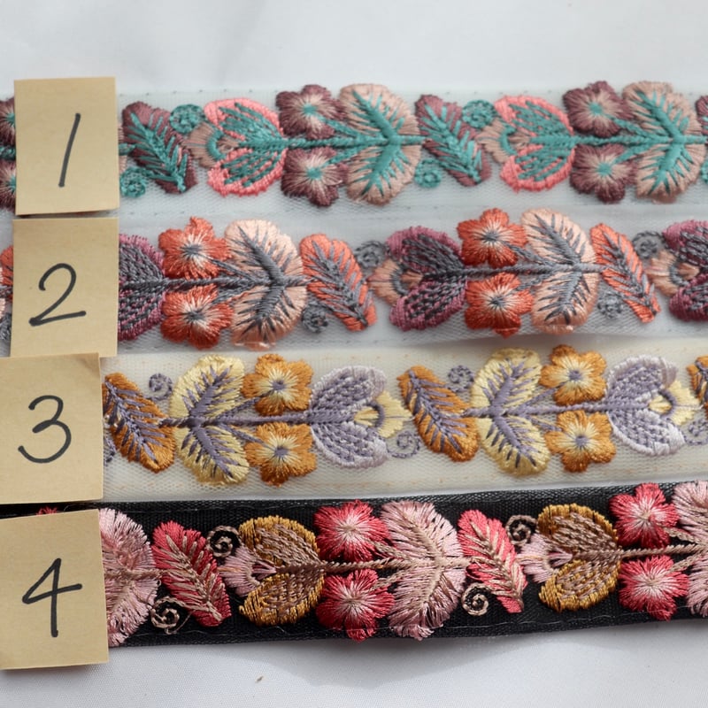 インド刺繍リボン 半ロール 1ロール | インド刺繍リボン arinco ribbon
