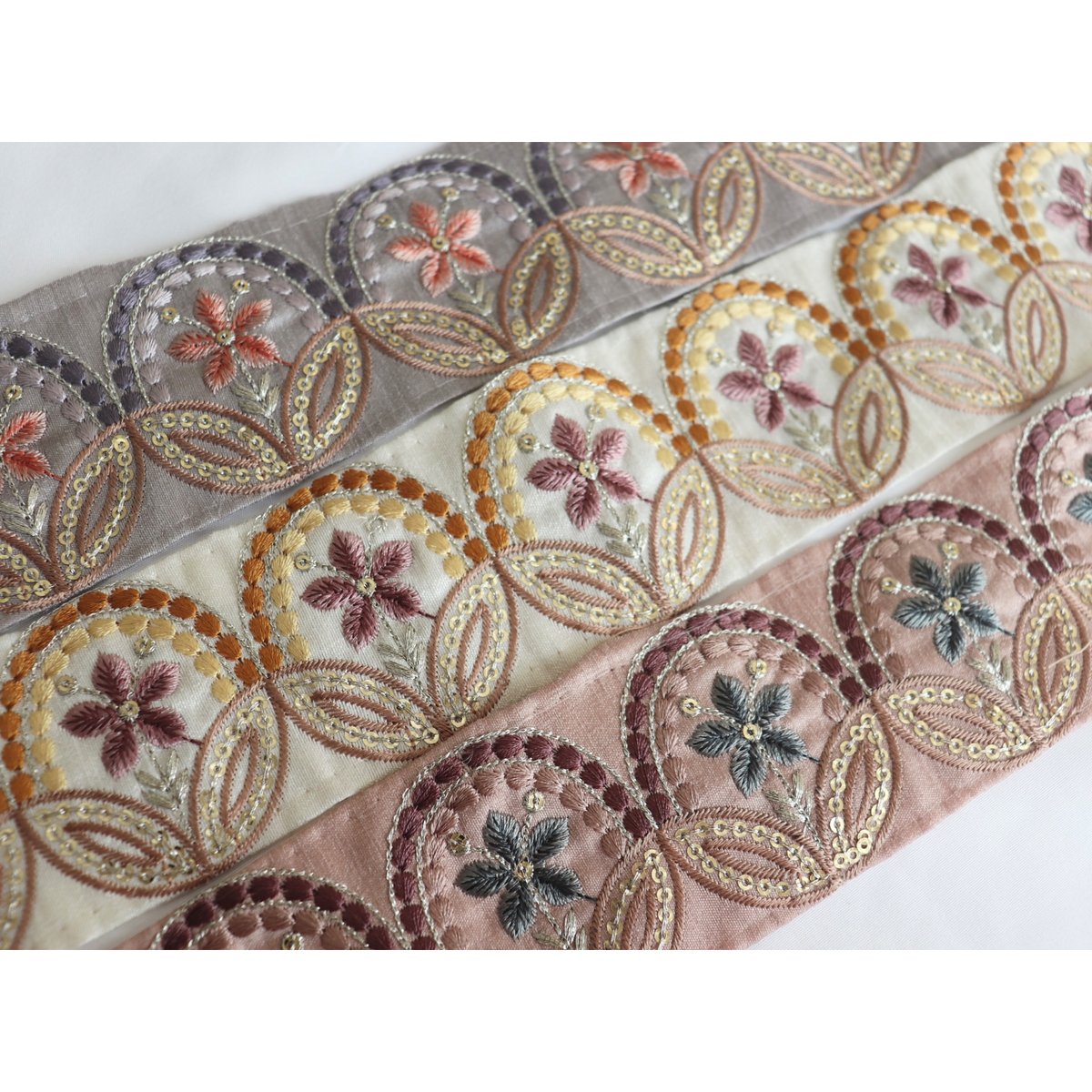 インド刺繍リボン 2m カット済み | インド刺繍リボン arinco ribbon