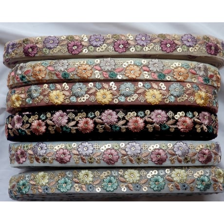 インド刺繍リボン　ロール販売　⑨ ロール販売 | インド刺繍リボン arinco ribbon