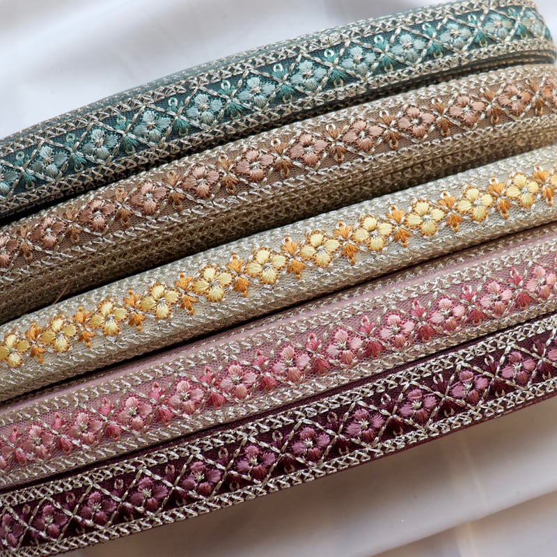 インド刺繍リボン 1ロール販売 | インド刺繍リボン arinco ribbon
