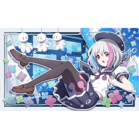 イラストレーターコラボプレイマット[アジサイ] illust:謝花めい