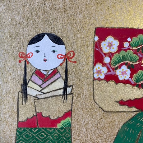 かおる雛絵（松竹梅）