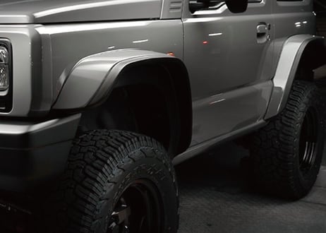 【JIMNY SIERRA】　XJ STYLEオーバーフェンダー JB74専用