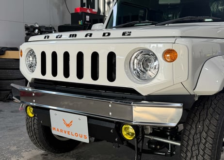 【JIMNY/SIERRA/NOMADE】ステンレス＆スチールフロントバンパーJB64WJB74WJC74W