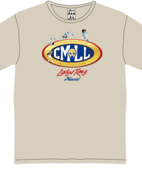 CMLLレディースリングTシャツ　（ベージュ、Lサイズ）インディア・シウクス、タバタ、キラサイン入り