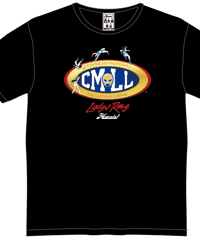 CMLLレディースリングTシャツ　（ネイビー、Lサイズ）