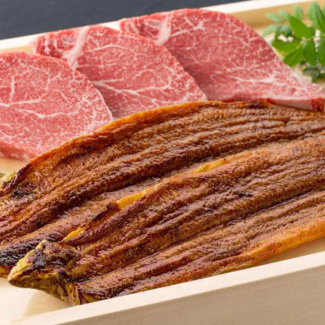 【豪華！リピート必至】近江牛ヒレステーキ3枚＆うなぎ蒲焼2尾セット