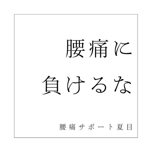 腰痛サポート夏目