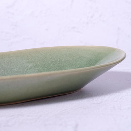 カレー皿 海松（緑）　MILLEFY Pottery３L